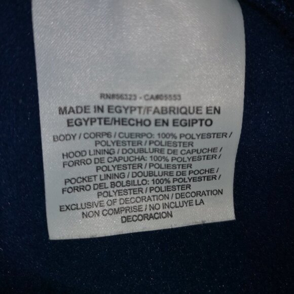 Nike Dri - Fit Ladies Navy Fleece Lined Scuba Hoodie - Picture 8 of 13